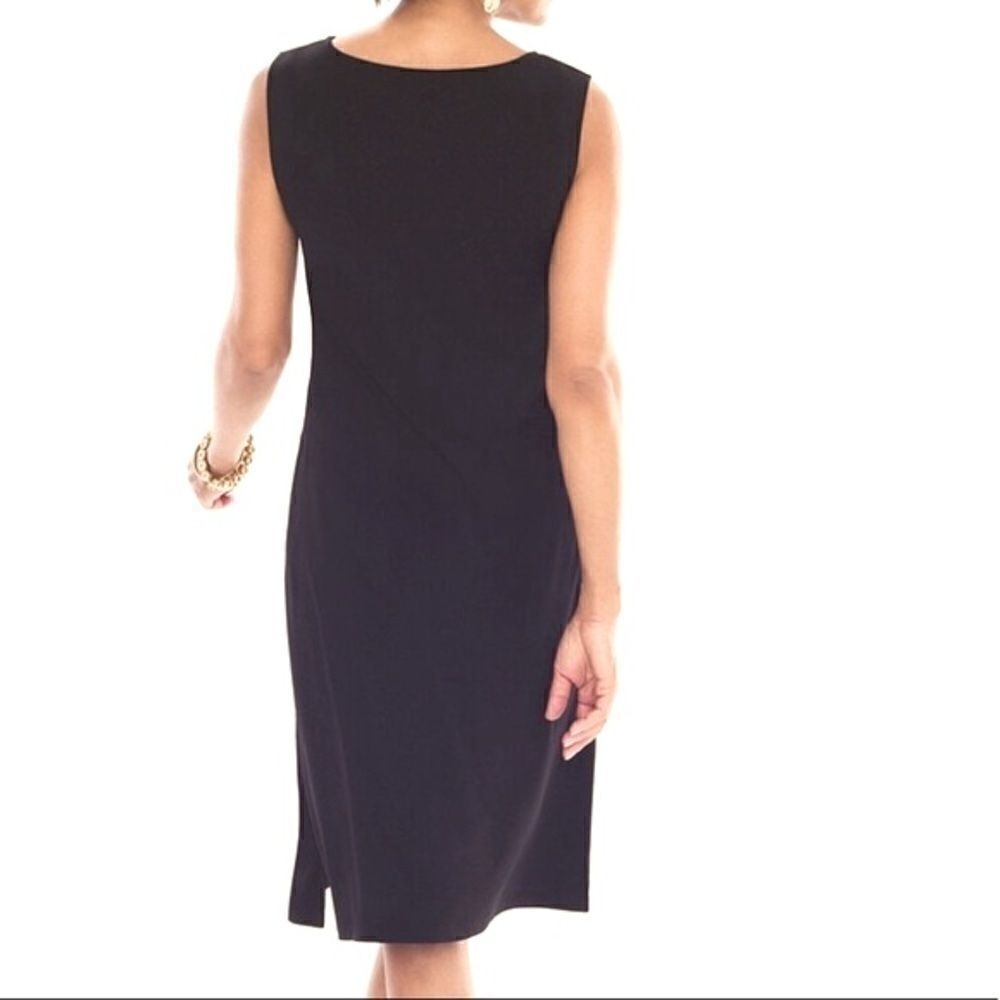 Chico’s Black Side Twist Neck Dress Size 0 (4/6,small) - Picture 2 of 7
